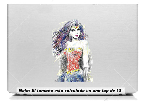 Vinil Sticker Laptop 13 PuLG. Wonder Woman 84 Mod. 0035