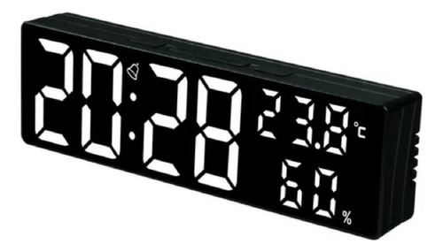 Relógio Mesa E Parede Digital Led Temperatura Alarme Umidade