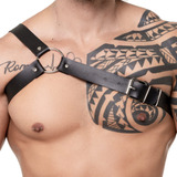 Arreio Masculino Harness De Busto Modelo Y Em Couro