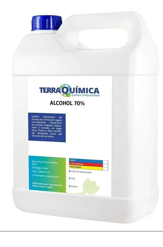 Alcohol Al 70% 5 Litros Industrial - Outletnet