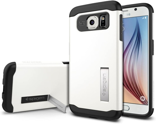 Carcasa Spigen Original Slim Armor Samsung S6 Blanco