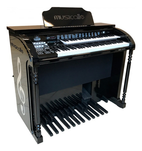 Órgão Musicalle Md850 Supreme Preto