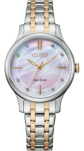 Reloj Dama Citizen Ecodrive Em0896-89y Agente Oficial Envio 