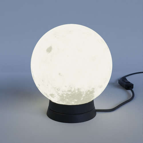 Velador Lunar - Lampara - Impresión 3d