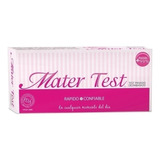 Mater Test - Test Facil Y Rápido De Embarazo X 2 Unidades