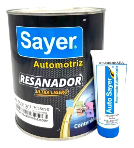 Kit Resanador Ultraligero Automotriz / Automotivo (1lt)