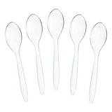 Cucharas De Te De Plastico Transparente Desechables,