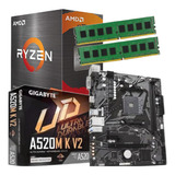 Combo Gamer Pc Amd Ryzen 5600g + Mother + 16gb