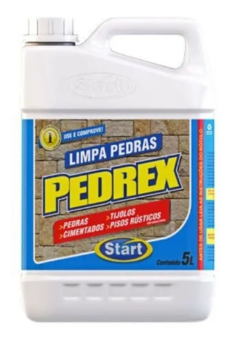 Pedrex 5l Produto Para Limpar Pedras Concentrado Faz 20l