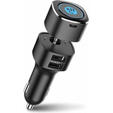 Receptor Bluetooth Para Coche Con Cargador Usb.