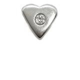 Dije Charm Corazón Cristal Plata 925 