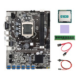 Placa Base Minera B75 Btc, 12 Unidades Usb, Cpu G1630 Y Ddr3