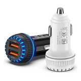 Cargador 12v Toma Encendedor Doble Usb Led