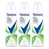 Desodorante Aero Rexona Bamboo 72h - Kit C/3 Feminino