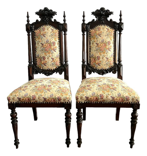 Par De Cadeiras Decorativa Colonial Portuguesa