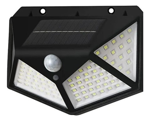 Lampara De Panel Solar Para Exteriores De 100 Led Y Sensor