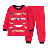 Pijama Cars Disney Manga Larga Algodon Invierno Niño