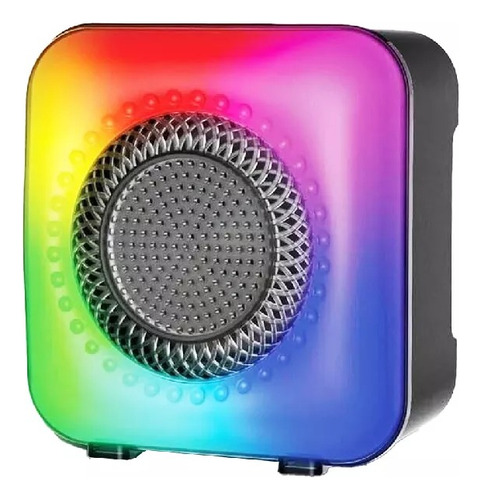 Parlante Portátil 3 Rgb Bluetooth Flame Light Fm Recargable