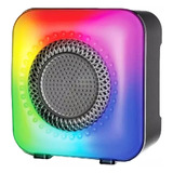 Parlante Portátil 3 Rgb Bluetooth Flame Light Fm Recargable