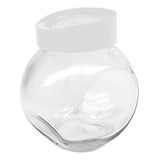 Kit 4 Pote Baleiro Cristal Transparente Tampa Plástico 500ml