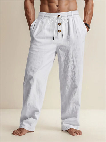 Pantalones Deportivos Hombre Con Botones Transpirables