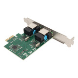 Tarjeta De Red Gigabit Nic Pcie De Doble Puerto Rj45 Rtl8111