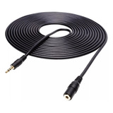 Cable Extension De Audio Auxiliar 5 Metros Plug Macho Hembra