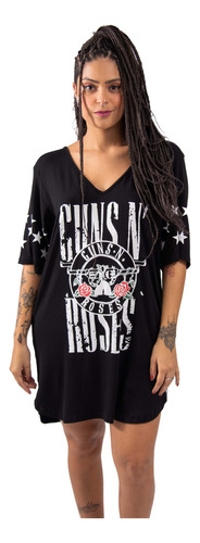 Vestido T-shirt De Banda Guns N Roses Star 