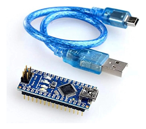 Arduino Nano V3 Atmega328p Ch340g 5v Pines Soldados C/cable