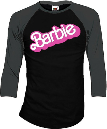 Barbie Playeras Manga 3/4 Para Hombre Y Mujer D4