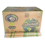 Popote Estuchado Largo Biodegradable Reyma 26cm. 500pz.