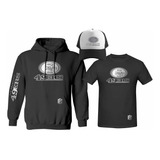 Kit Sudadera + Playera + Gorra San Francisco 49ers Silver