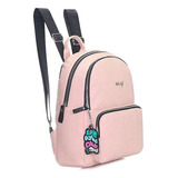 Mochila Cartera Trendy Eco Cuero Urbana Mujer Moda Actual 