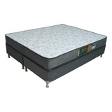 Conjunto Cama Box E Colchão Becflex Titan Diamond Queen