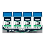  Gillette Antitranspirante 5 En 1 Clear Gel 4 Pz De 113g Cu Fragancia Clear Gel