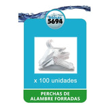 Perchas De Alambre Forradas Blancas Promo X 100 Tintorerias.