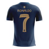 Remera Deportiva Al Nassr Azul Ronaldo Cax-1550 Artemix