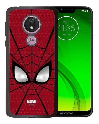 Funda Moto G7 Power Spiderman Hombre Araña Tpu Uso Rudo