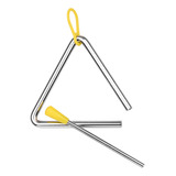 Campana Triangular, Instrumento De Mano, Ritmo, Metal. Educa