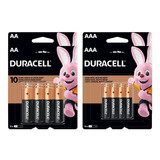 Kit 32 Pilhas Duracell Econopack Cartelas C/ 16aa E 16 Aaa