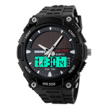 Mira Fashion Solar Power Dual Time Sports Military Skmei