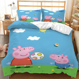 Juego De Cama Con Funda De Edredón Doble Peppa Pig 0