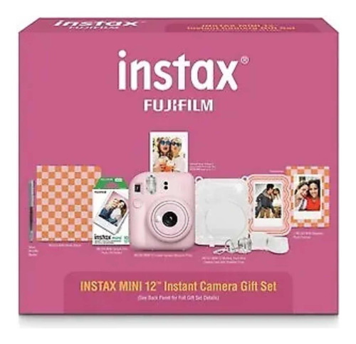 Cámara Fujifilm Instax Mini 12+ Kit Rosa, Set Accesorios