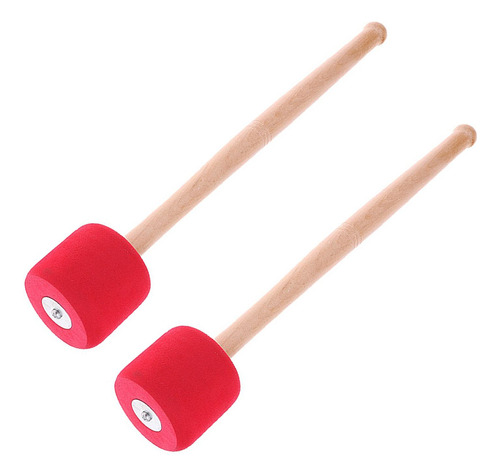 2 Mazos De Tambor De Espuma Para Bajo, Accesorio De Banda De