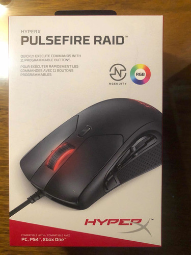 Nuevo Mouse De Juego Hyperx  Pulsefire Raid Negro