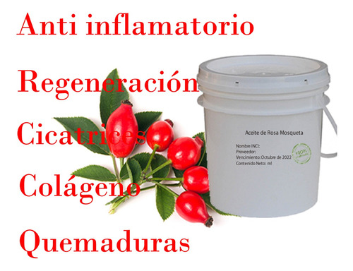 Aceite De Rosa Mosqueta Balde De 10 Litros