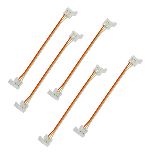 5 Extencion Conector Clip A Clip 3 Pin Pixel Tira Led Digita