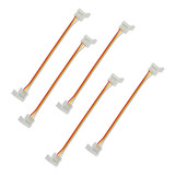 10 Extenci Conector Clip A Clip 3 Pin Pixel Tira Led Digital