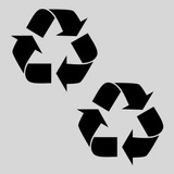 Ignixia Adhesivo De Reciclaje Para Basurero Para Organizar C