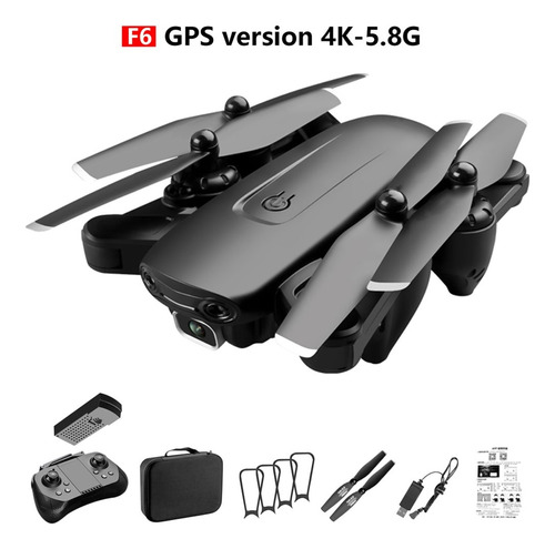 F6 Gps Drone 4k Dual Cámara Fpv Drones Con Follow Me Wifi